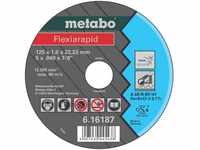 Metabo 616187000 Flexiarapid Edelstahlscheibe,,125 x 1,0 x 22,2 mm