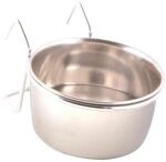 Trixie 5493 Edelstahlnapf mit Halter, 150 ml/&oslash; 7 cm