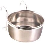Trixie 5494 Edelstahlnapf mit Halter, 300 ml/&oslash; 9 cm, metallisch