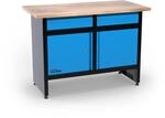 G&uuml;de Werkbank GW 2/2-120 x 60 x 3 cm Arbeitsplatte, bis 300 kg belastbar | 85...