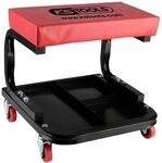 KS Tools 500.8020 Fahrbarer Werkstatthocker mit Aufbewahrungsebene zur Ablage...
