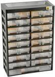 Allit Kleinteilemagazin VarioPlus Basic 47 schwarz, gelb, Sortierkasten 458100