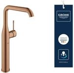 GROHE Essence, Waschtischarmatur hoch, wassersparend (Wasserhahn f&uuml;r das Bad,...