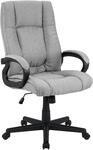 CLP B&uuml;rostuhl ergonomisch mit Rollen und H&ouml;henverstellung, Chefsessel