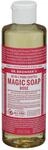 Dr. Bronner's Bio 18-in-1 Hanf Rose Pure Castile Fl&uuml;ssigseife, 237 ml