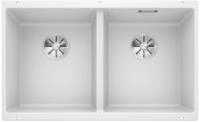 BLANCO SUBLINE 350/350-U | Granitsp&uuml;le aus SILGRANIT wei&szlig; | Einbauart: Unterbau 