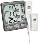 TFA Dostmann Funk-Thermometer Trio &ndash; Basisstation + 2 Sender (inkl. wasserdichtem