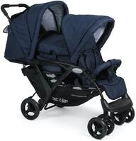 CHIC 4 BABY 274 52 Geschwisterwagen Duo, Jeans navy, blau