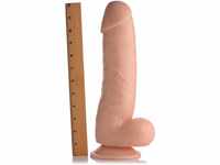 The Forearm 13 Inch Dildo with Suction Base Flesh