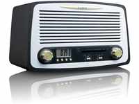Lenco Retro-Radio SR-02 Vintage Stereo mit UKW Tuner, LCD-Display und...