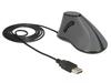 Delock ergonomische optische 5-Tasten vertikal USB Maus; vorbeugend gegen...