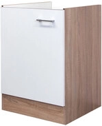 K&uuml;chen Unterschrank JACK Wei&szlig;/Eiche Nachbildung ca. 50cm