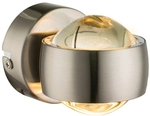 GLOBO LED Wandleuchte RANDI nickelfarbig