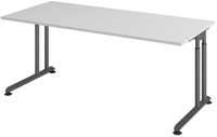 Schreibtisch 180 x 80 cm Grau/ Graphit