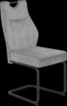 Schwingstuhl LINDA 2er SetStoff vintage velvet silber
