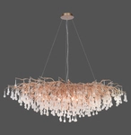 Paul Neuhaus Retrofit Kronleuchter ICICLE 150 x 75 cm altmessing