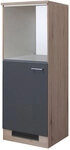 K&uuml;chen Ger&auml;teumbauschrank RALPH 168,5 cm Eiche/ grau