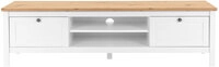 TV-Lowboard BERGEN 160 x 45 cm wei&szlig;/Artisan Oak