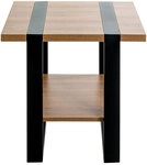 Beistelltisch 45 x 45 cm Schwarz/ Eiche dunkel