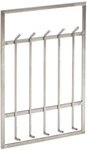 Garderobe 60 x 100 cm silberfarbig
