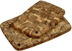 KESPER Schneidebrett 2-tlg. Akazie massiv 40 x 28 x 4,5 cm natur Braun