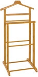 Herrendiener 48 x 97 x 36 cm Bambus Natur mit 2 Ablagen