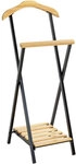 Herrendiener 45 x 110 cm Schwarz/ Braun