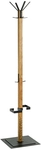 Garderobe massiv Eiche 40 x 40 x 180 cm ge&ouml;lt Schwarz/Braun