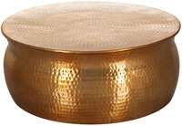 Beistelltisch rund 75 cm Goldfarbig