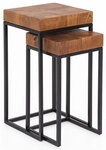 CASAVANTI Beistelltisch 2er-Set Sheesham massiv
