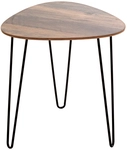 Beistelltisch 40 x 43 x 40 cm Eiche-Dekor/schwarz