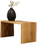 holz4home Massivholzbank 100 x 45 cm Eiche ge&ouml;lt mit Baumkante