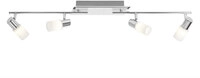 TRIO LED Deckenlampe mit 4 Spots CLAPTON chromfarbig