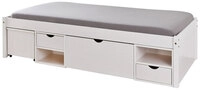 Stauraum-/Funktionsbett LAURO 90 x 200 cm wei&szlig;
