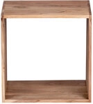 Anstellregal MUMBAI Akazie massiv 43 x 43 x 33 cm Braun
