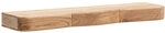 Wandregal Akazie massiv 100 x 20 x 8 cm Braun