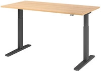 Stehtisch 160 x 80 cm Eiche/ Graphit
