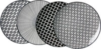 Ritzenhoff & Breker Dessertteller TAKEO 4er Set schwarz/ wei&szlig;