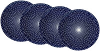 Ritzenhoff & Breker Speiseteller ROYAL REIKO 4er Set blau/ wei&szlig;