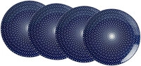 Ritzenhoff & Breker Dessertteller ROYAL REIKO 4er Set blau/ wei&szlig;