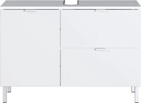 Waschbeckenunterschrank FEY 80 cm Wei&szlig;/ HG Wei&szlig;