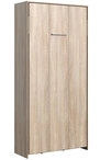 Wandklappbett STELLA braun 120 x 200 cm vertikal