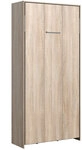 Wandklappbett STELLA braun 140 x 200 cm vertikal