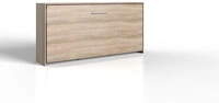 Wandklappbett STELLA braun 140 x 200 cm horizontal