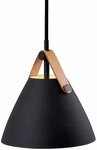 Nordlux Retrofit Pendelleuchte STRAP 16,5 cm schwarz