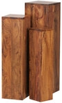 CASAVANTI Beistelltisch 3er-Set Sheesham braun