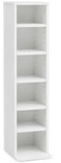 Standregal mit 6 F&auml;chern 20 x 90 x 21 cm wei&szlig;