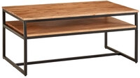 Couchtisch 100 x 60 cm Schwarz/ Akazie massiv