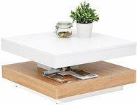 Couchtisch ANDY 67 x 67 cm Sonoma Eiche Dekor /wei&szlig;