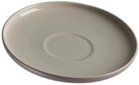 Ritzenhoff & Breker Untertasse JASPER 6er Set taupebraun/ wei&szlig;